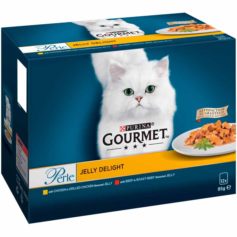 Gourmet Perle Cat Food Jelly Delights 12 x 100g Image 3