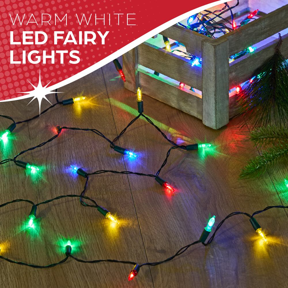 The Christmas Workshop 200 Multicolour Ultra Bright Christmas Tree Lights Image 10