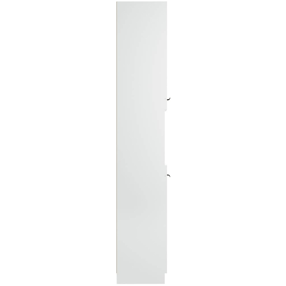 vidaXL 2 Door 2 Shelf White Wooden Bathroom Cabinet Image 5