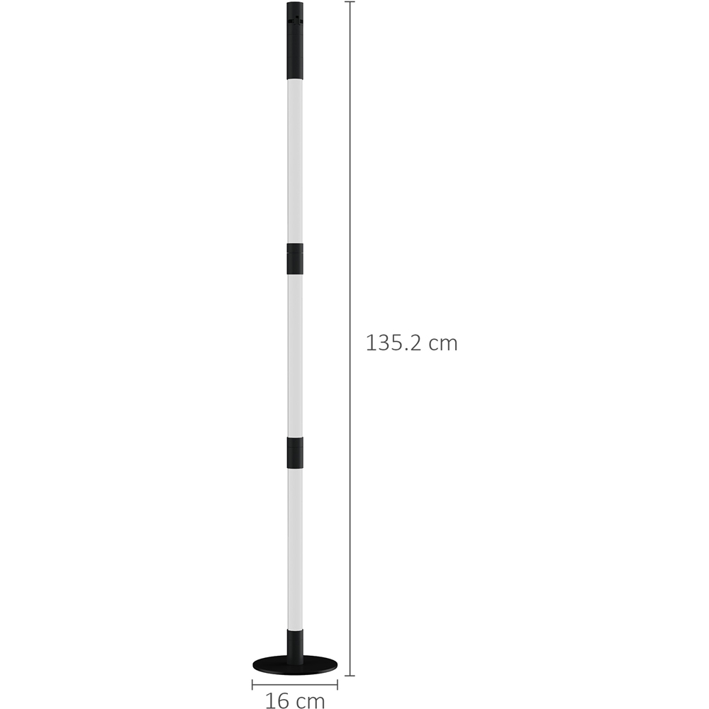 Portland Dark Grey RGB LED Corner Floor Lamp with App and Remote Control Image 9