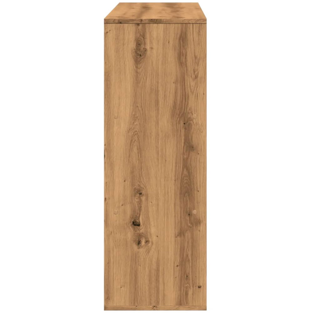 vidaXL 6 Shelf Artisan Oak Small Bookcase Image 5