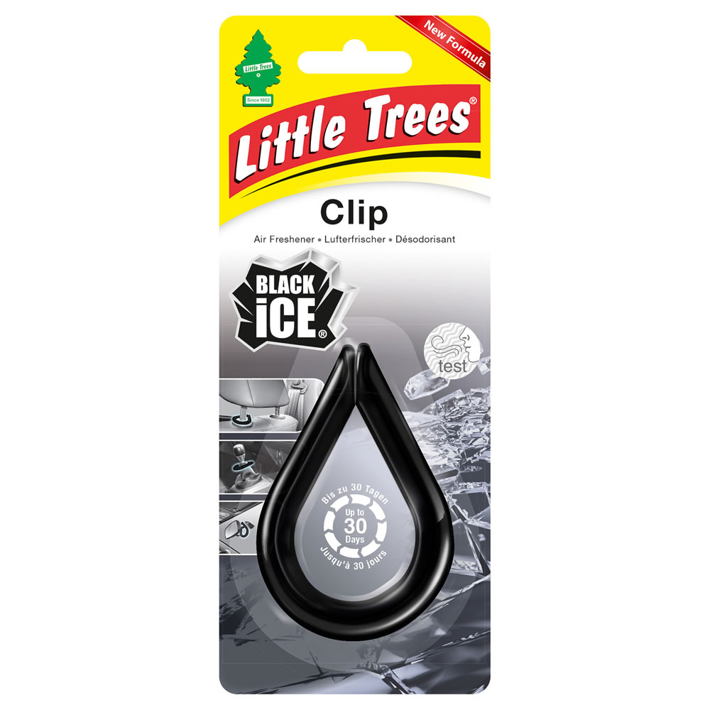 Little Trees Black Ice Vent Clip Car Air Freshener Image 1