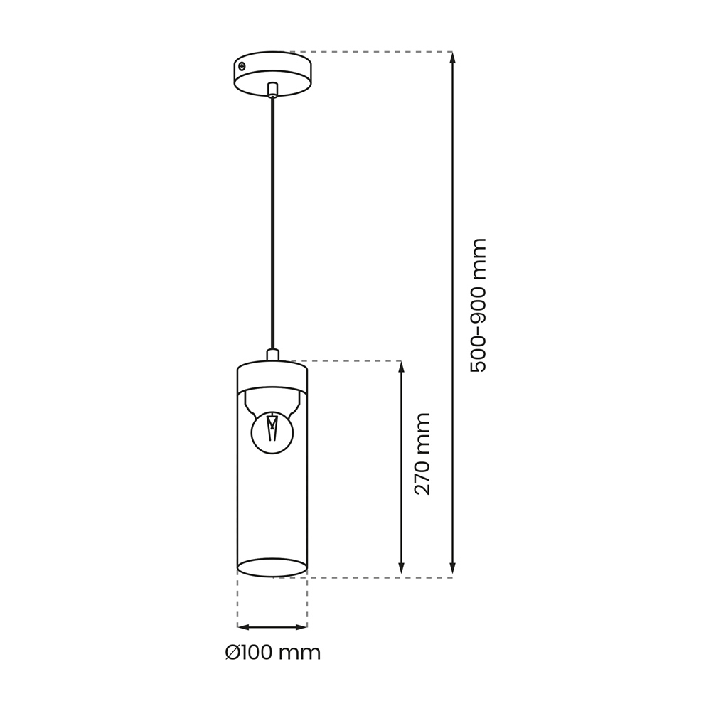 Milagro Elica Black Pendant Lamp 230V Image 5