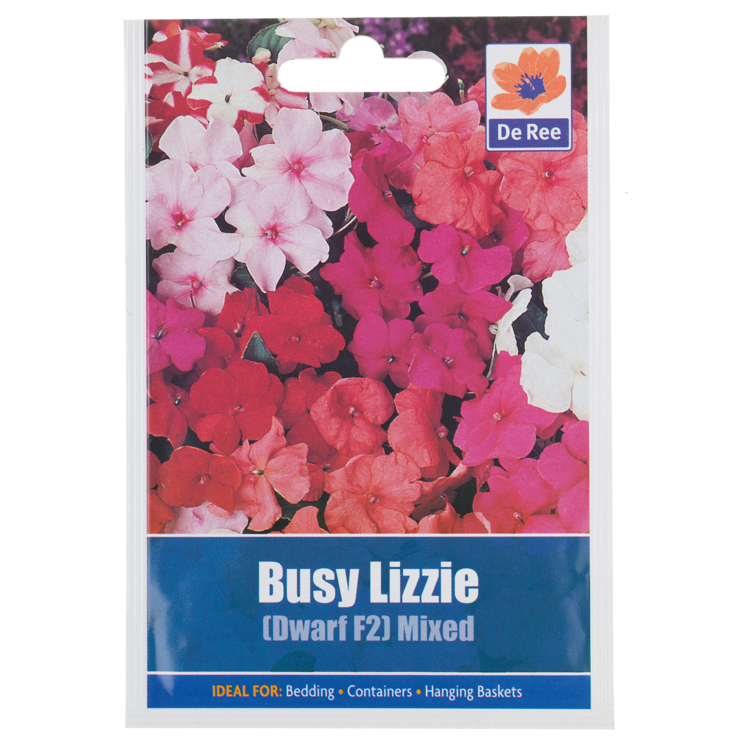 Busy Lizzie Dwarf F2 Mixed Seed Packet Image