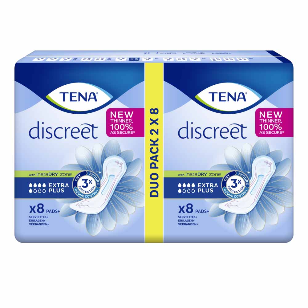 TENA Lady Discreet Ex+ Incontinence Pads 16pk Image 2