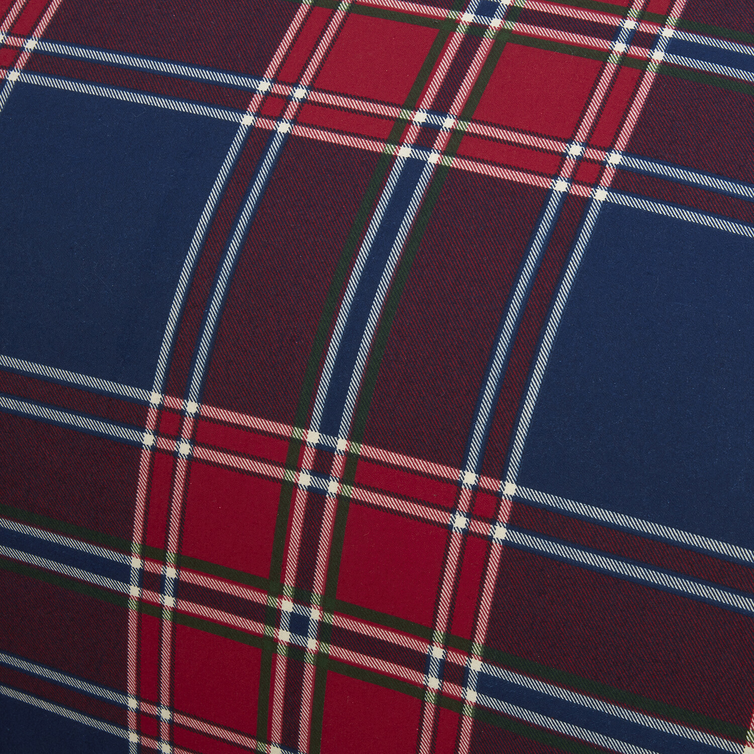Kinross Check Duvet Cover and Pillowcase Set - Red/Blue / Double Image 5