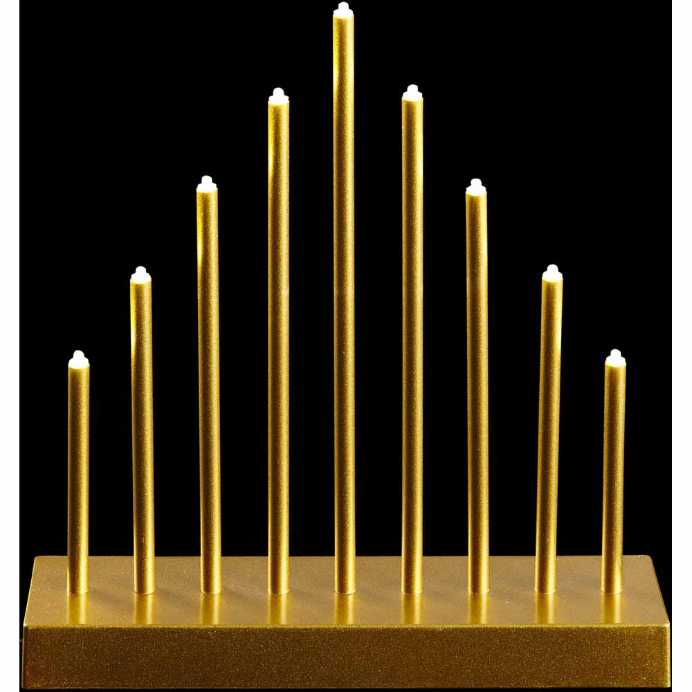 Wilko Luxe Gold Candle Bridge Image 1