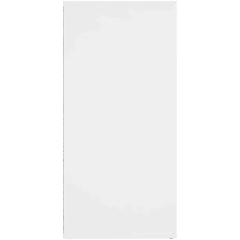 vidaXL 2 Door Single Drawer White Sideboard Set of 2 Image 6