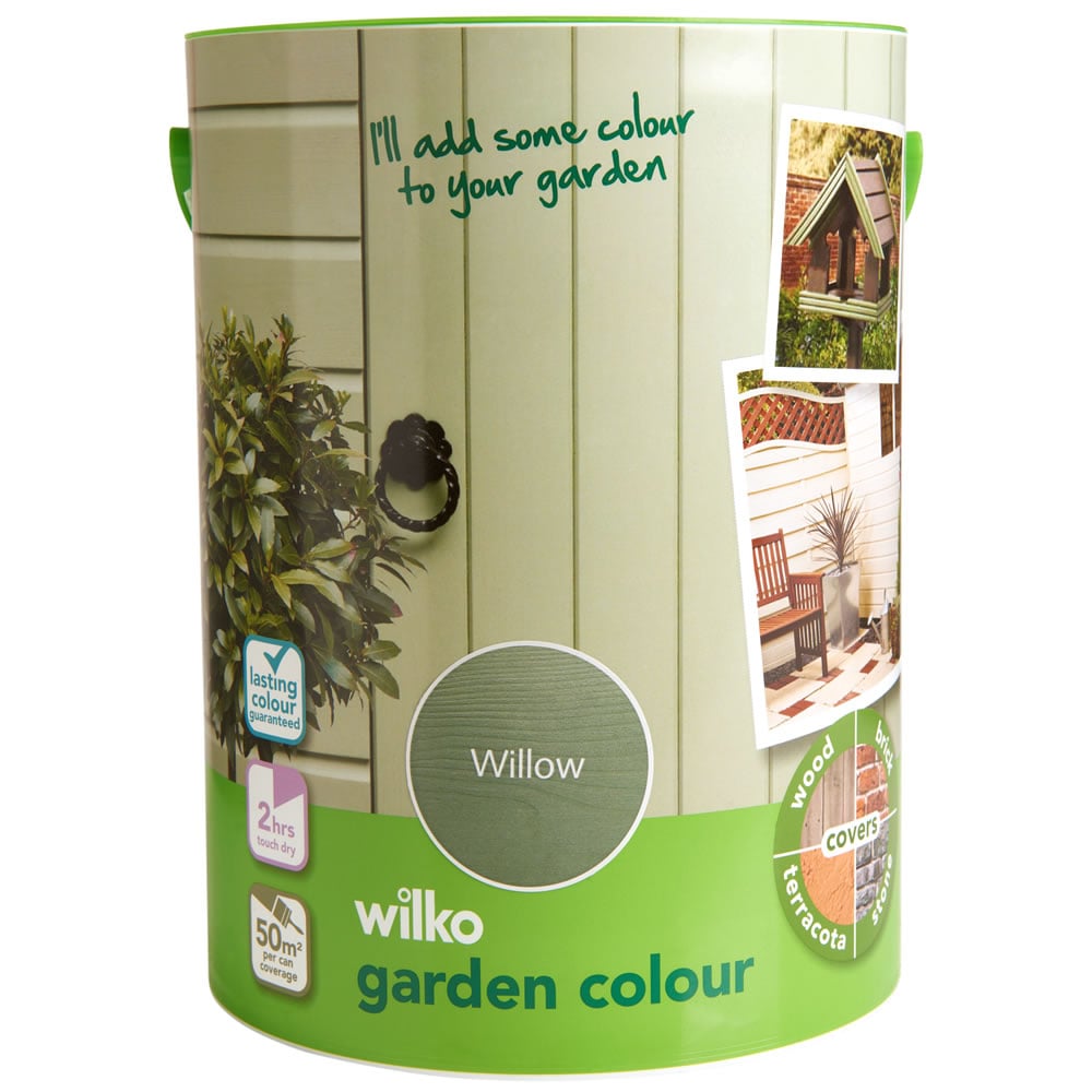 Wilko Garden Colour Willow Wood Paint 5L Image 2