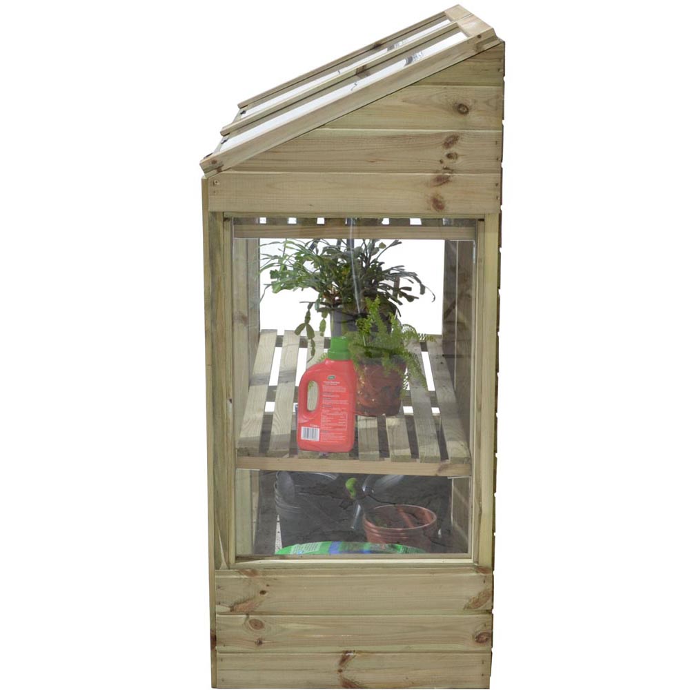 Forest Garden Softwood 4 x 2ft Mini Greenhouse Image 7