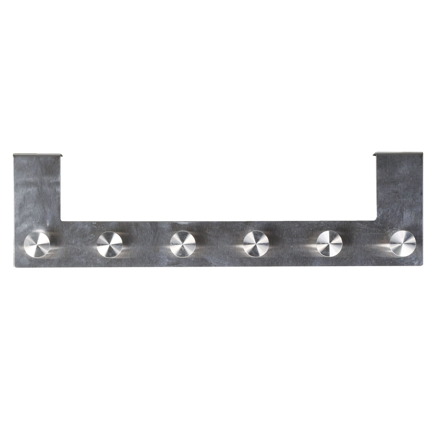 Decorails Brushed Stainless Steel 6 Hook Coat Rail Image