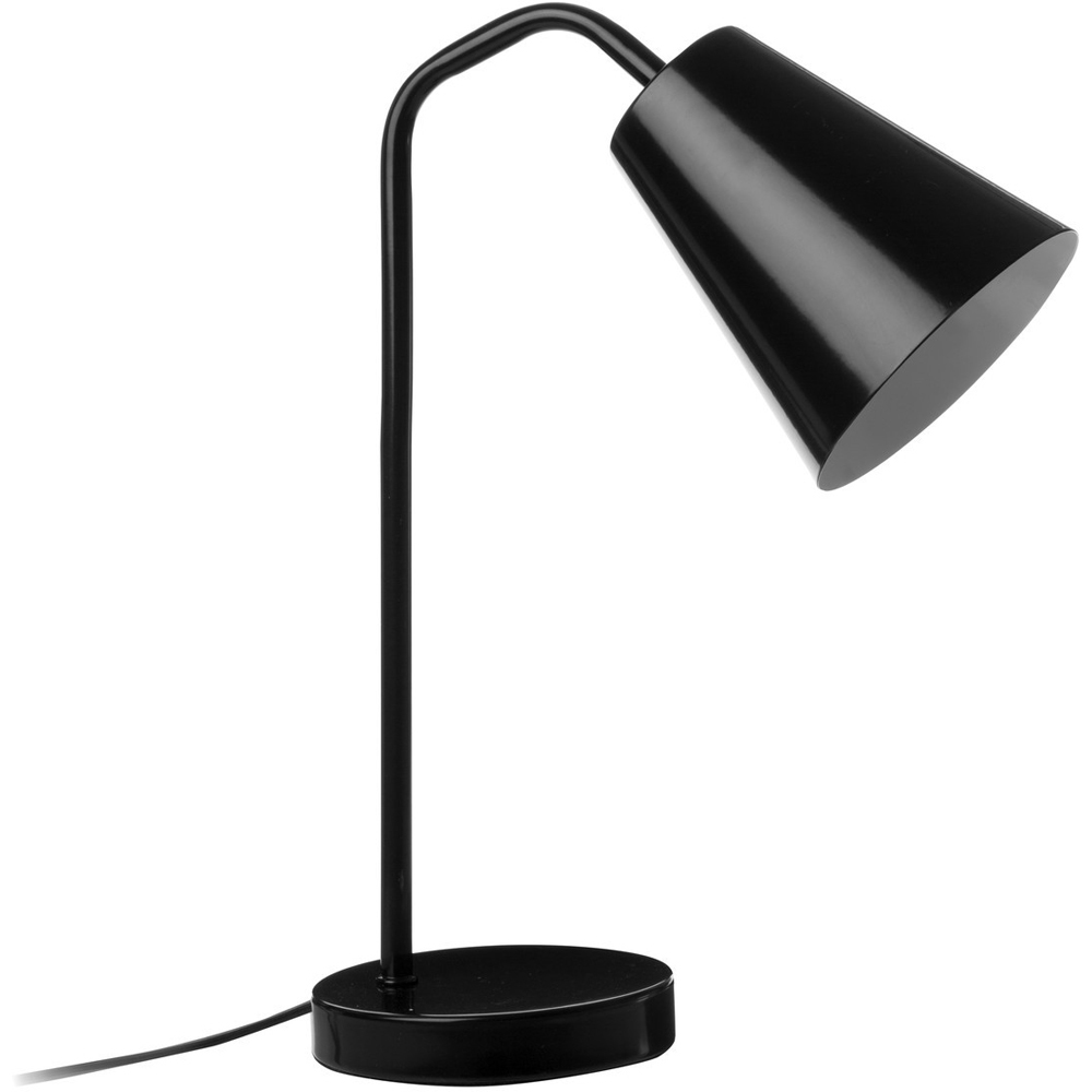 Premier Housewares Black Metal Modern Desk Lamp Image 6