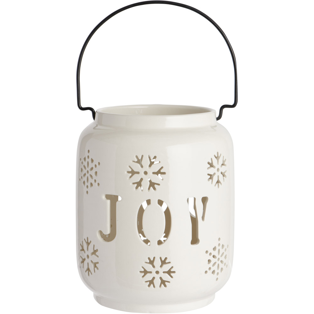 Wilko Frost Samll Ceramic Lantern Wilko