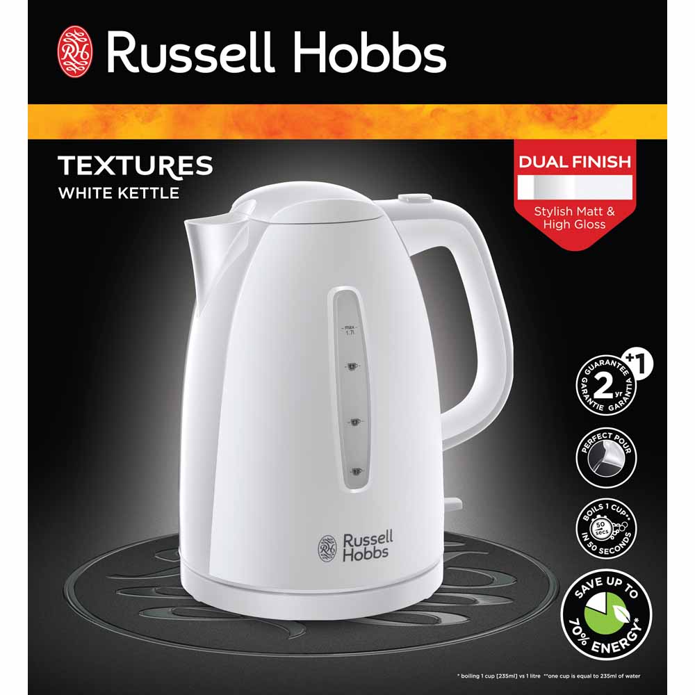 Russel Hobbs 21270 White Textures Kettle 1.7L Image 6