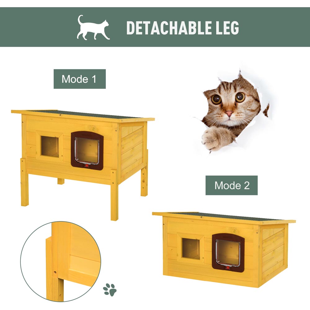 PawHut Wooden Outdoor Pet Play Home Image 5