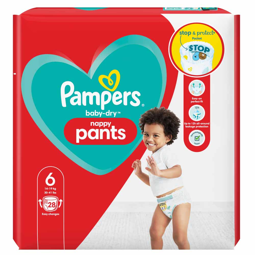 Pampers Baby Dry Size 6 Dry Pants 25 pack Image 1