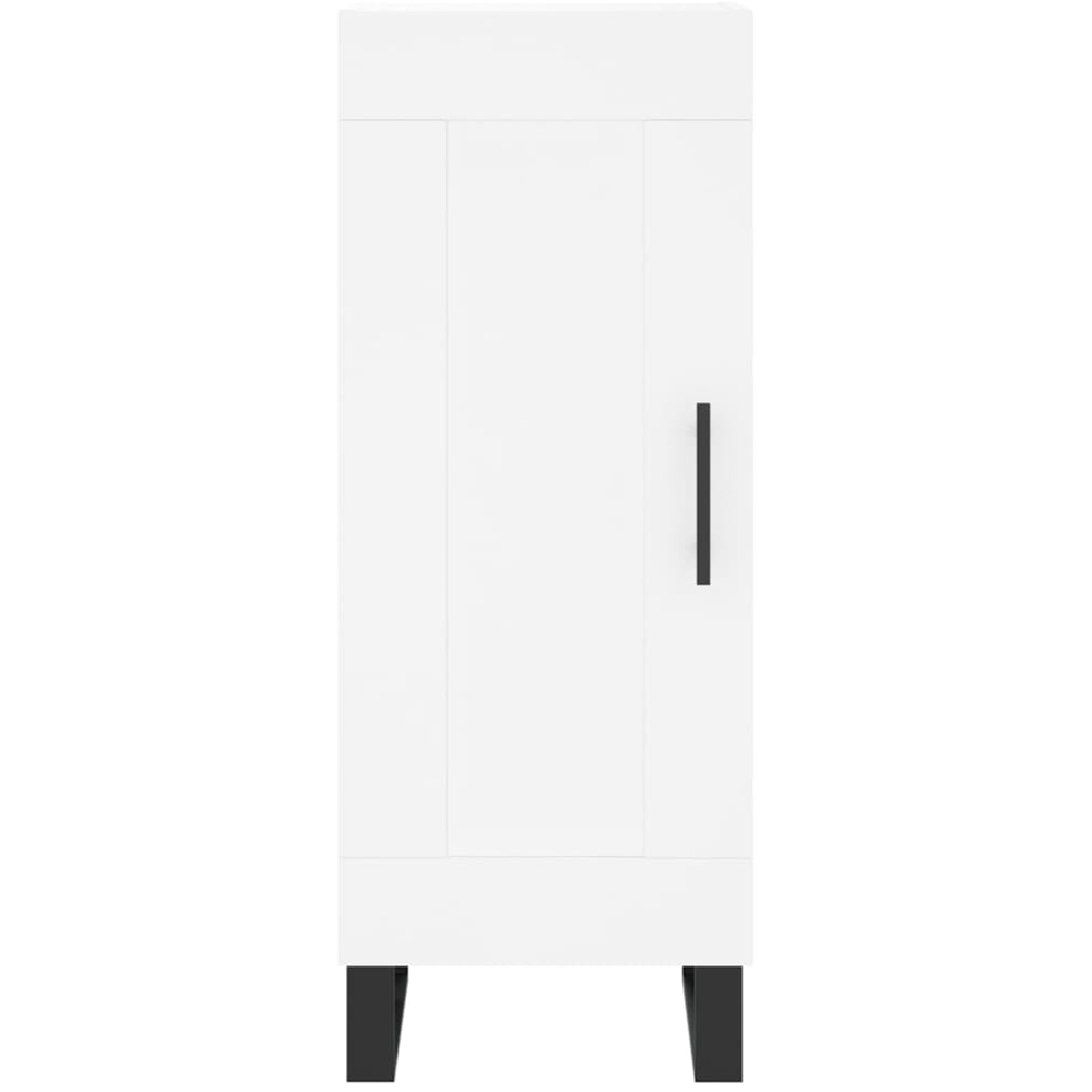 vidaXL Single Door White Sideboard Image 5