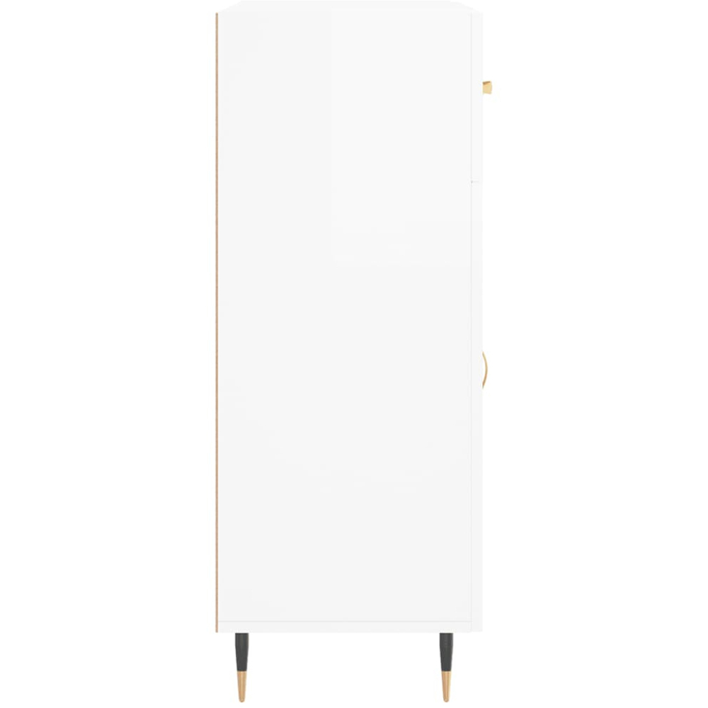 vidaXL 2 Door 2 Drawer White Sideboard Image 7
