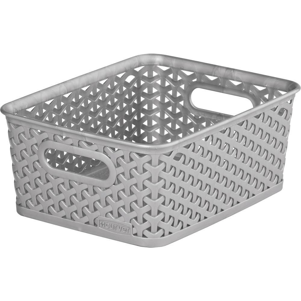 Curver My Style 8L Small Grey Basket Image
