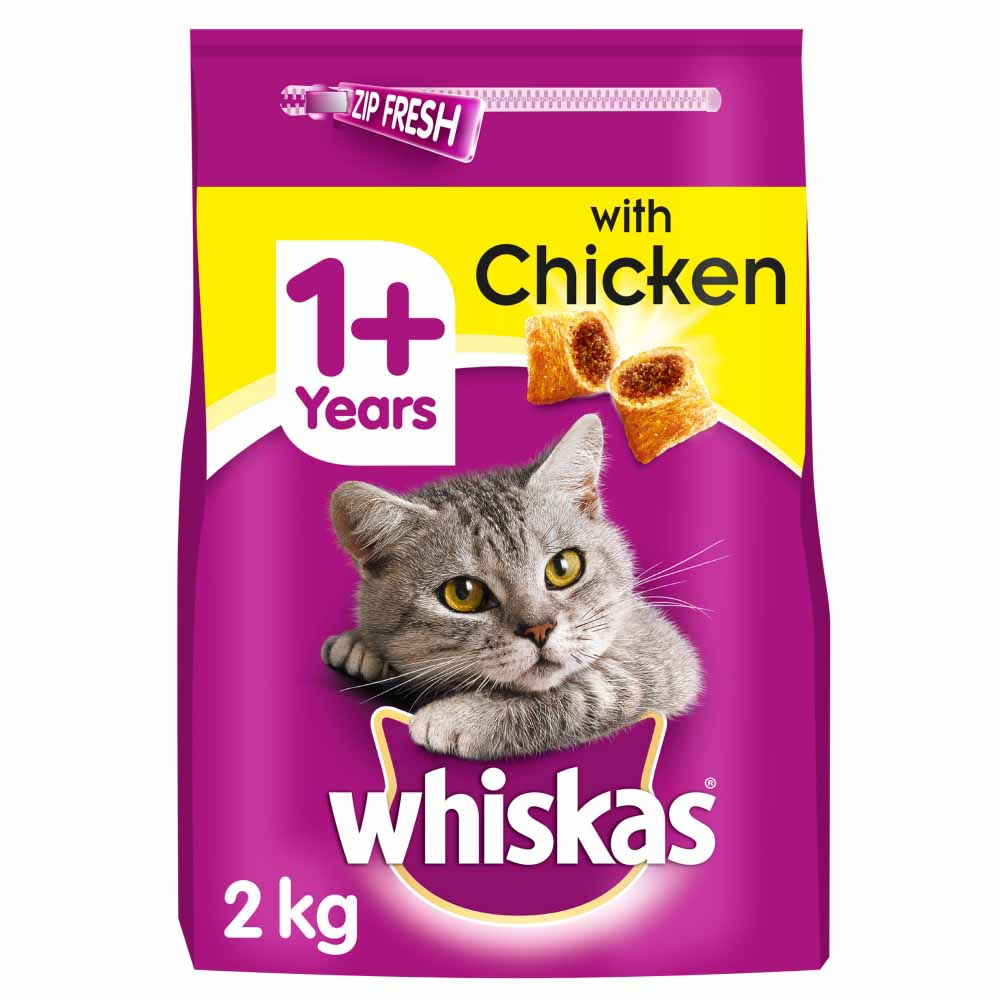 Whiskas Complete Dry Cat Food Chicken 2kg Wilko