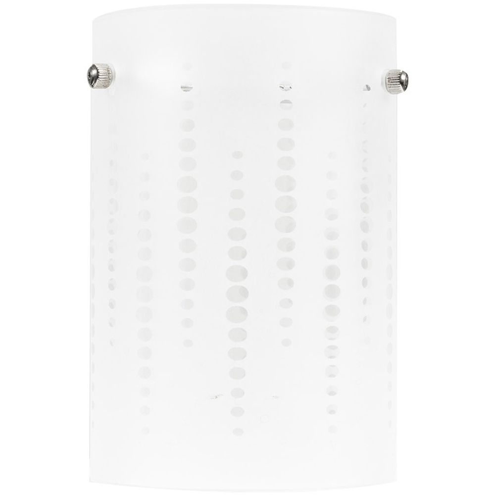 Elsie Frosted Glass Spotted Small Cylinder Shade Ceiling Lamp Image 1