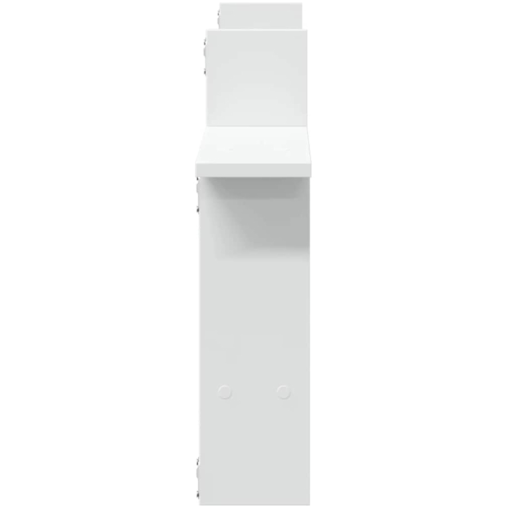 vidaXL 50cm Set of 2 White Floating Wall Shelf Image 5