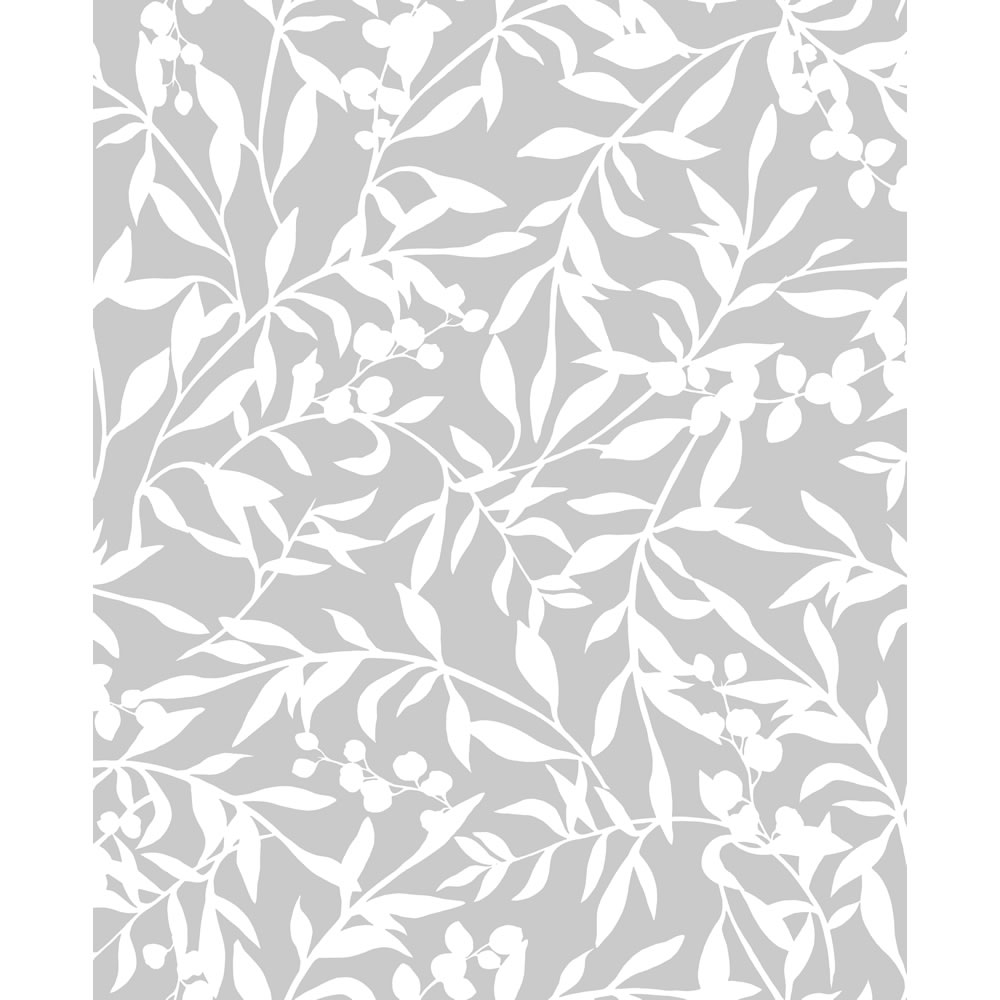 Wilko Wallpaper Foliage Grey Image