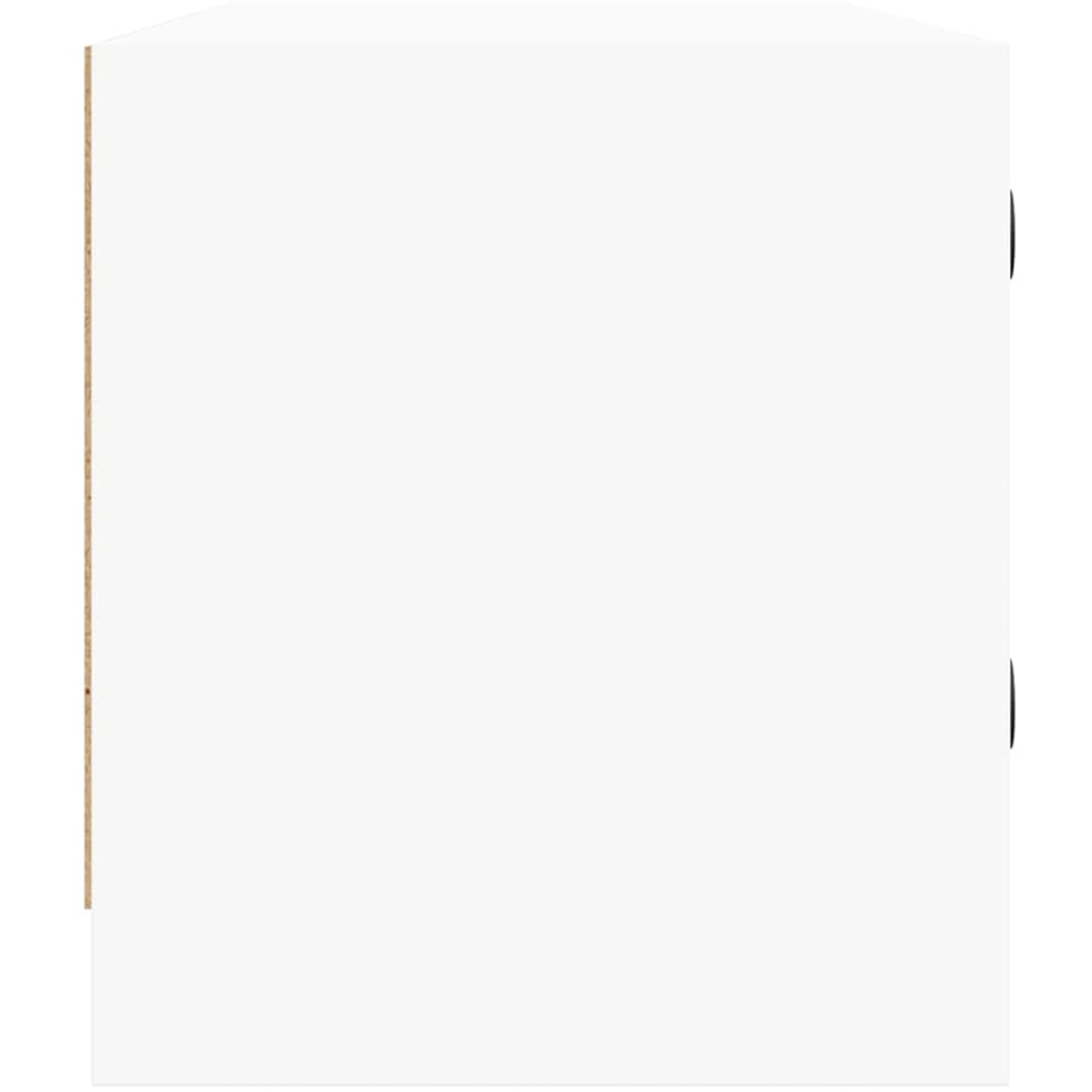 vidaXL 3 Glass Door White TV Cabinet Image 7