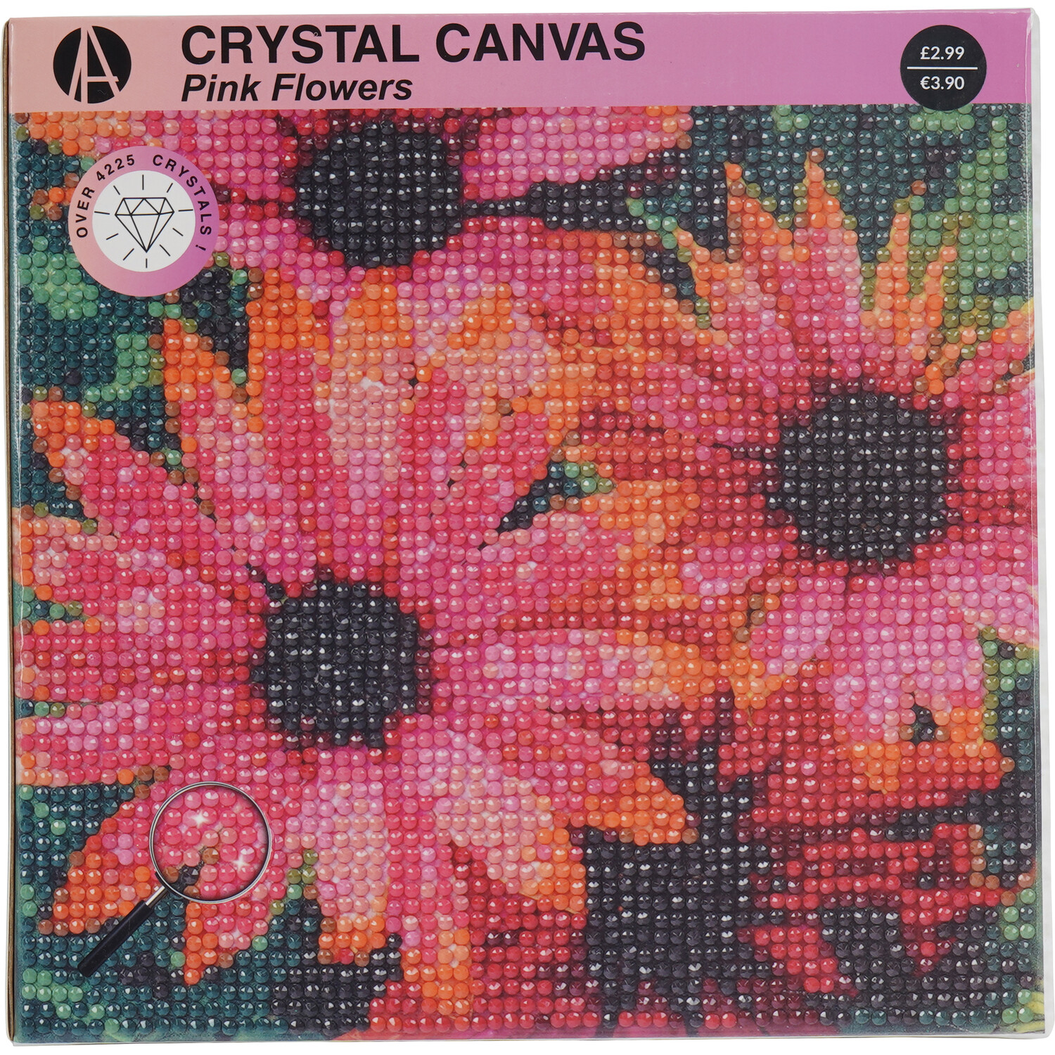 Crystal Canvas Butterfly or Pink Flowers Image 4
