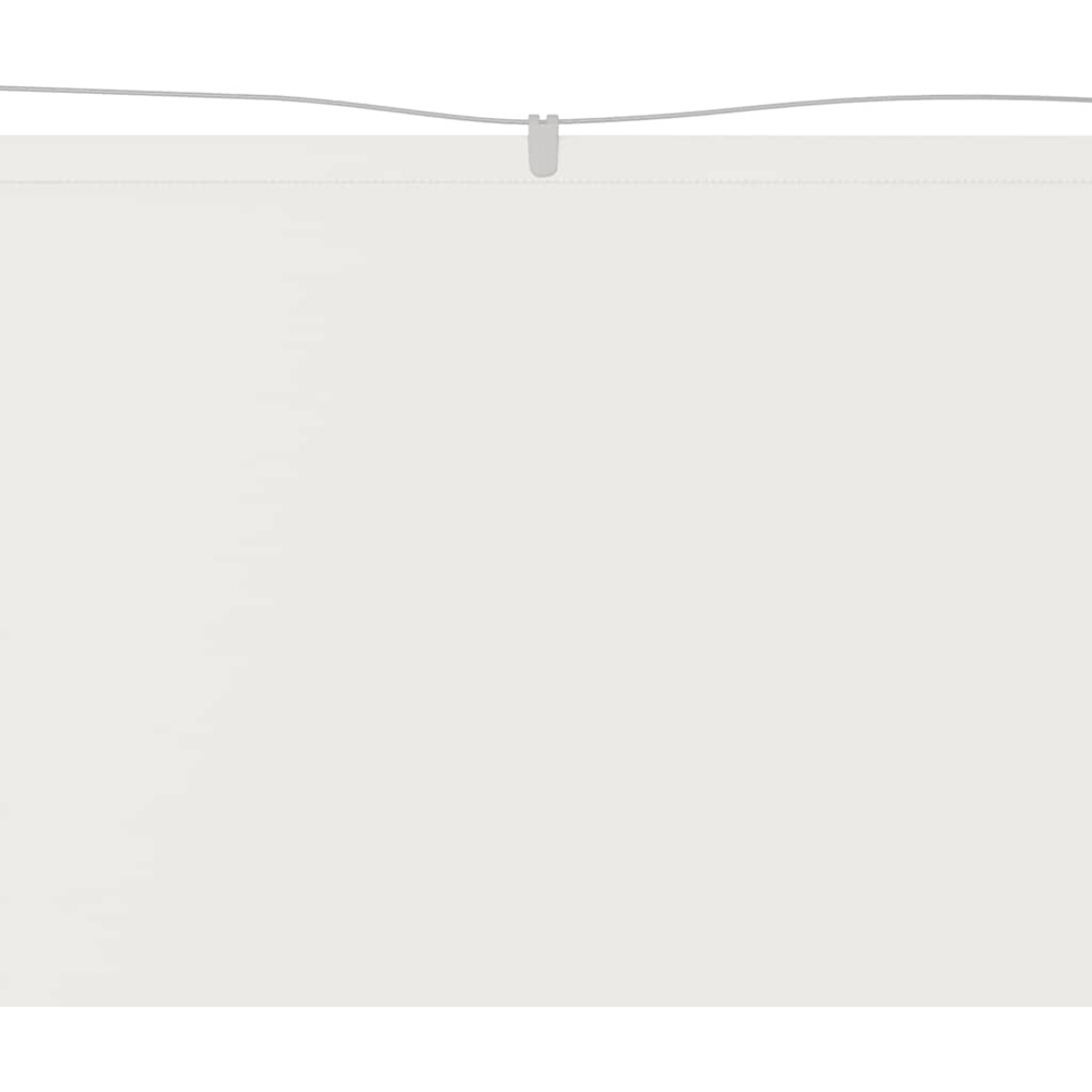 vidaXL White Oxford Fabric Vertical Awning 1 x 10m Image 2