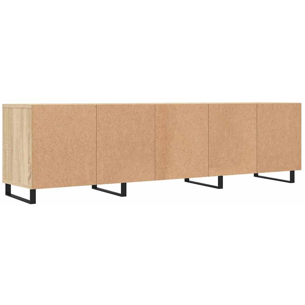 vidaXL 3 Door 3 Shelf Sonoma Oak TV Cabinet Image 8