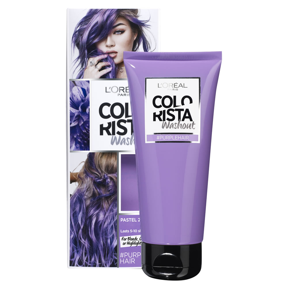 L'Oréal Paris Colorista Washout Purple Hair Semi-Permanent Hair Dye Image 2