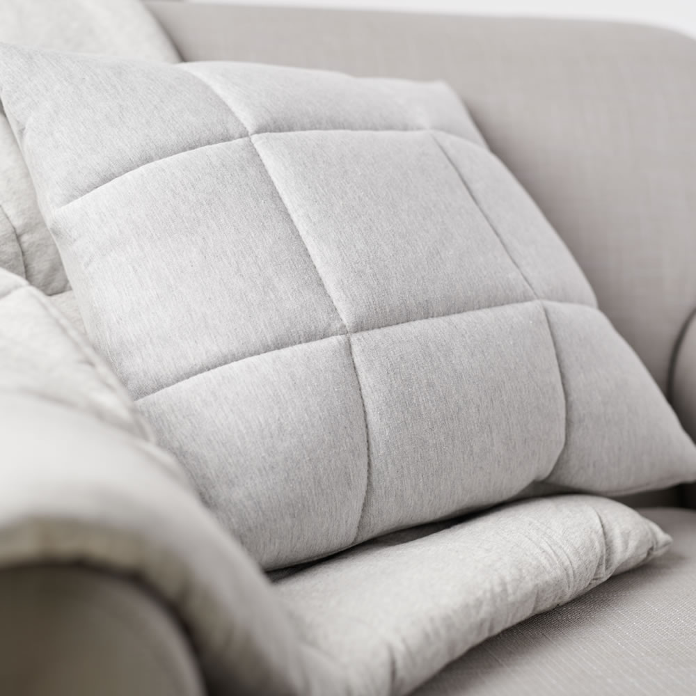 Wilko Jersey Cushion Grey 40 x 40cm Image 3