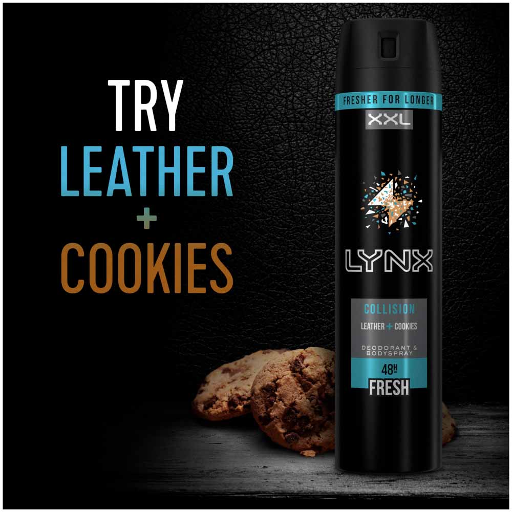 Lynx Body Spray Leather and Cookies 250ml Image 4