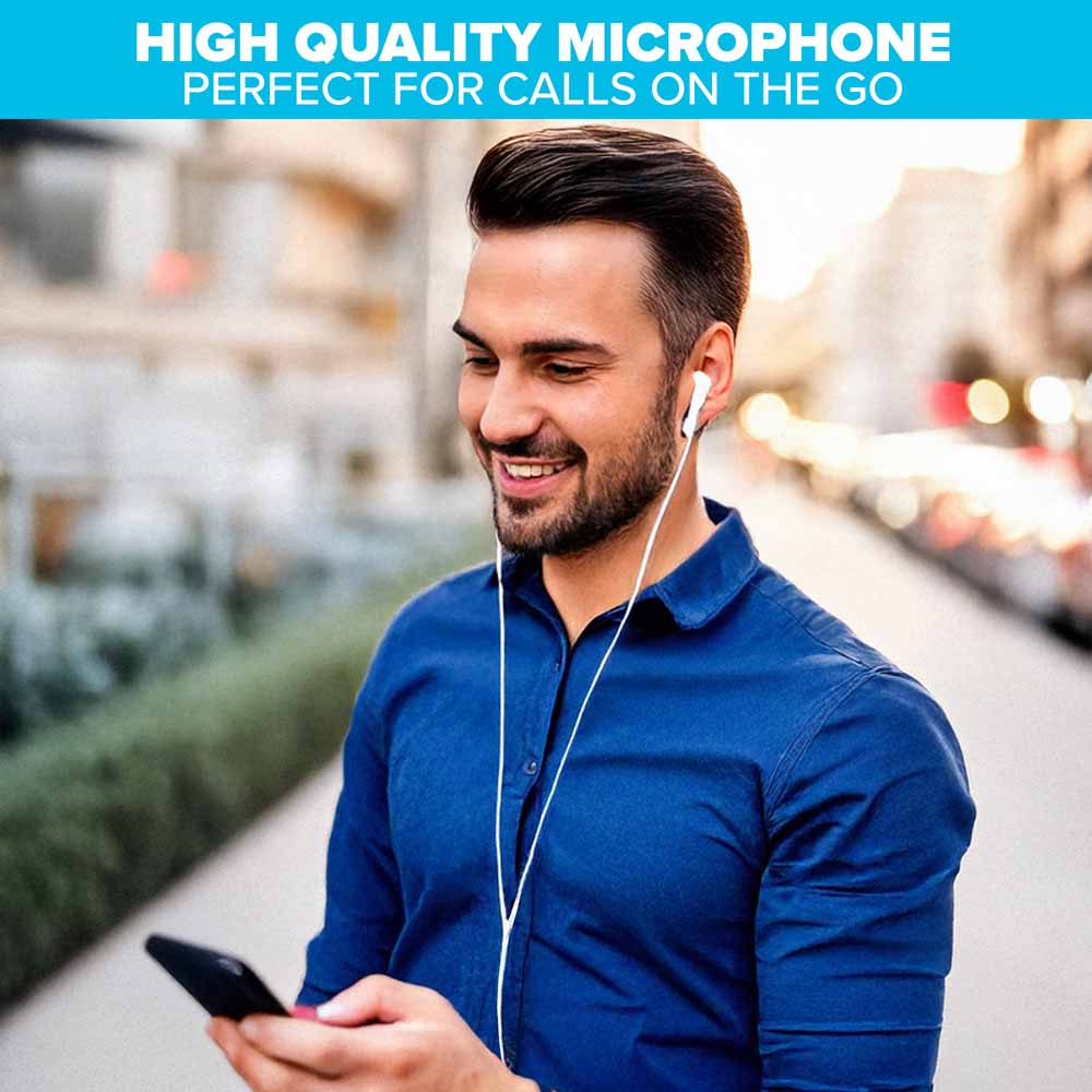 Maplin White Wired Earbuds 3.5mm Image 4