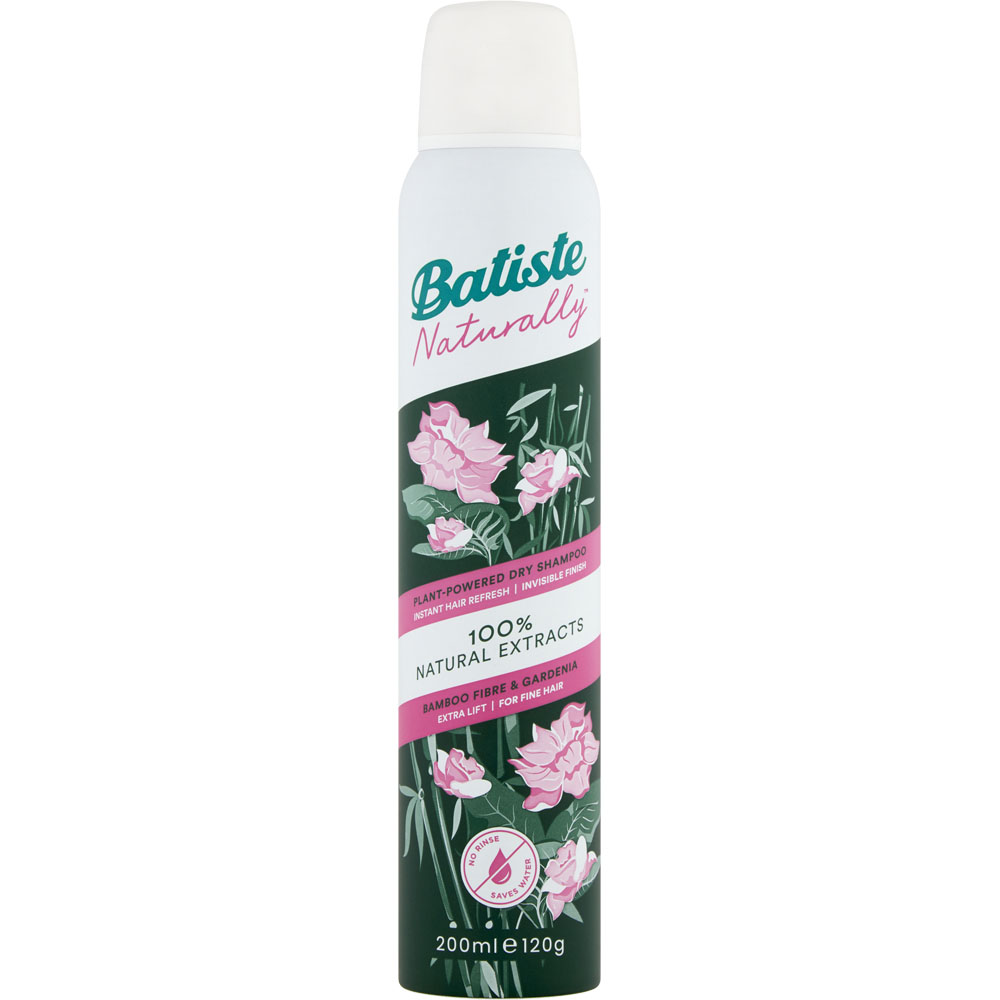 Batiste Naturally Plant-Powered Dry Shampoo 200ml Image 1