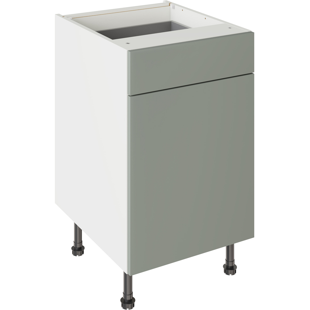 Kitchen Kit Slab Supermatt Agave Green Drawerline Base Cabinet 500mm Image 1