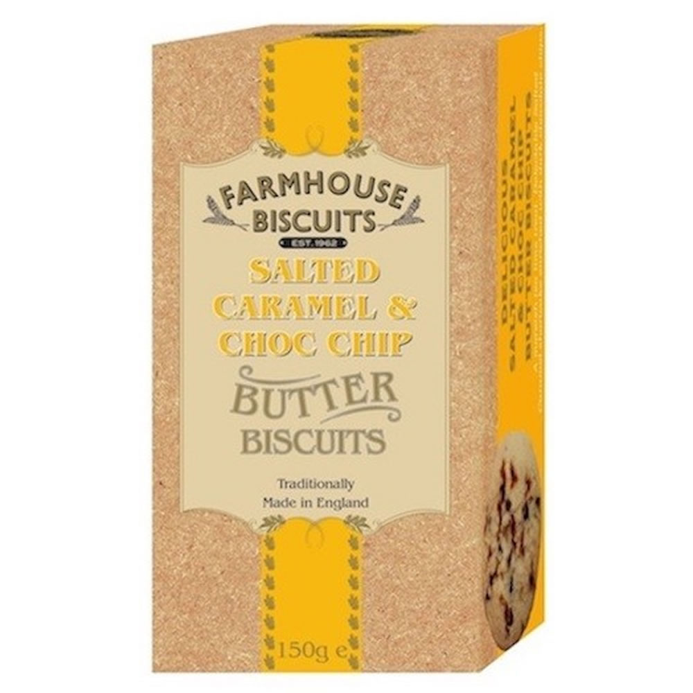Farmhouse Salted Caramel & Chocolate Chip  Biscuits 150g Image