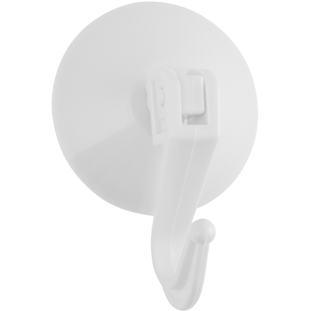 Hiatt 50mm White Lever Suction Cup Hook Image 1