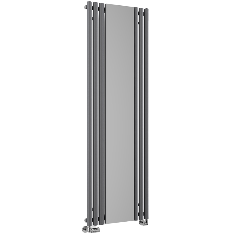 Terma Rolo Mirror 2854 BTU Modern Grey Radiator 1800 x 590mm Image 1
