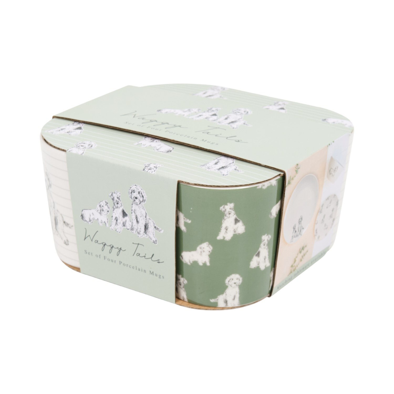 Pack of 4 Waggy Tails Conical Mugs Image 4