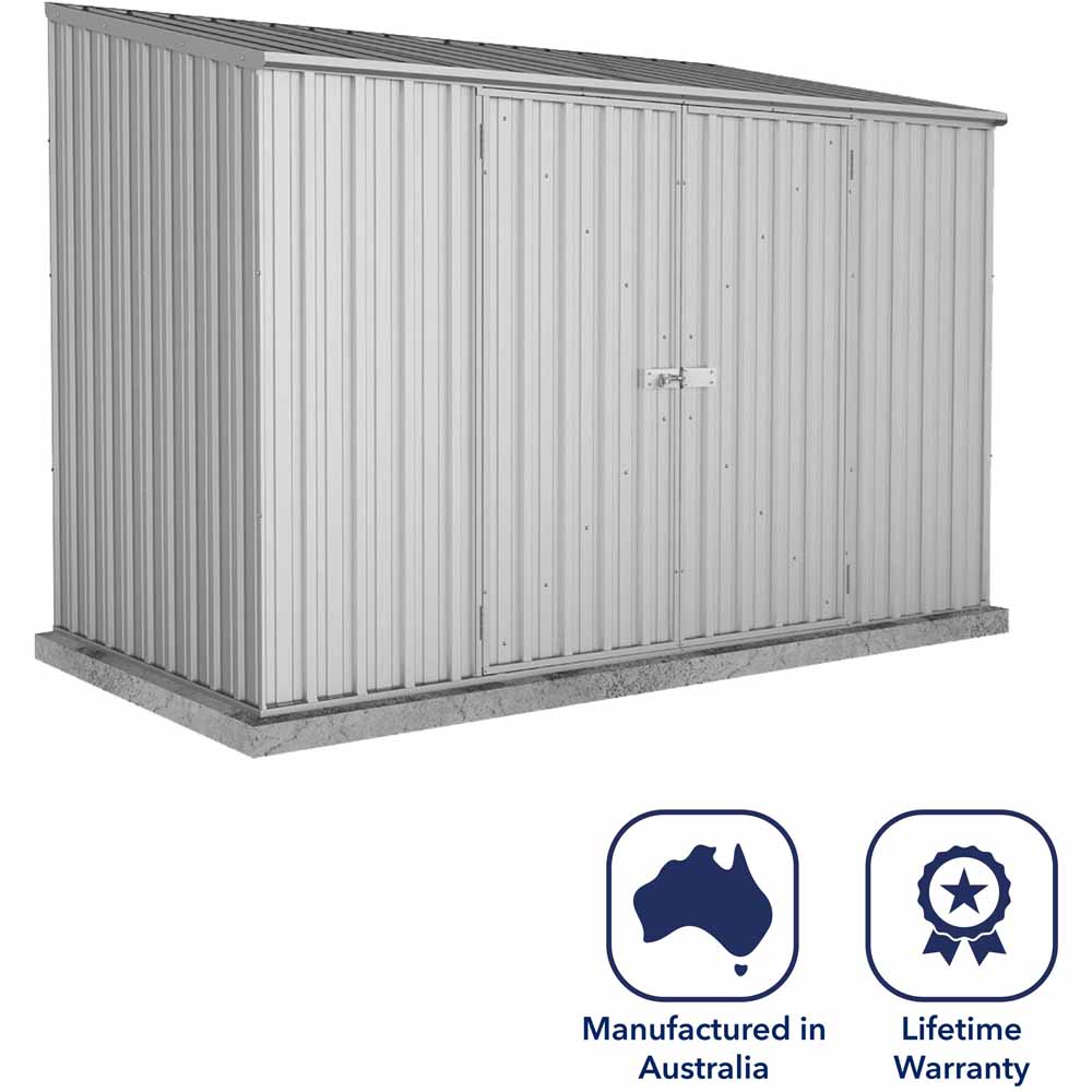 Mercia 10 x 5ft Absco Space Saver Pent Metal Garden Shed Image 2