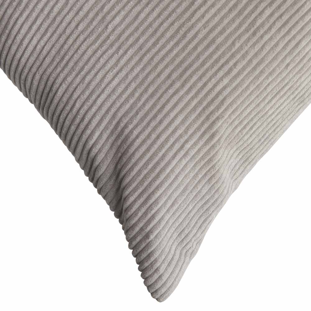Wilko Grey Corduroy Cushion 43 x 43cm Image 2