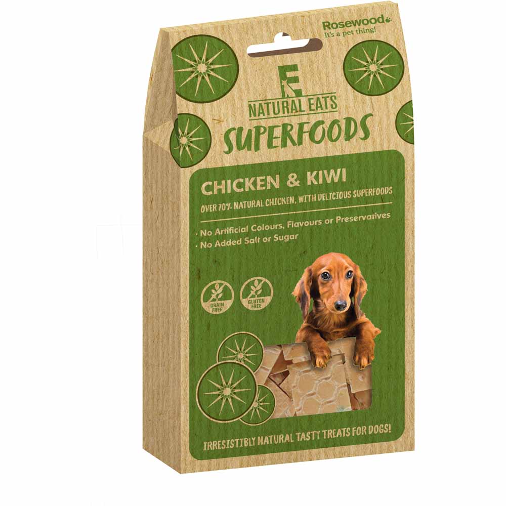 Rosewood Natural Eats Chicken Kiwi Bites Dog Treats Image 1