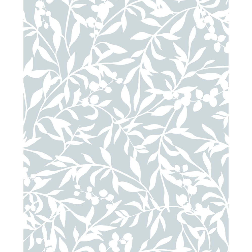Wilko Wallpaper Country Foliage Duck Egg Image 1
