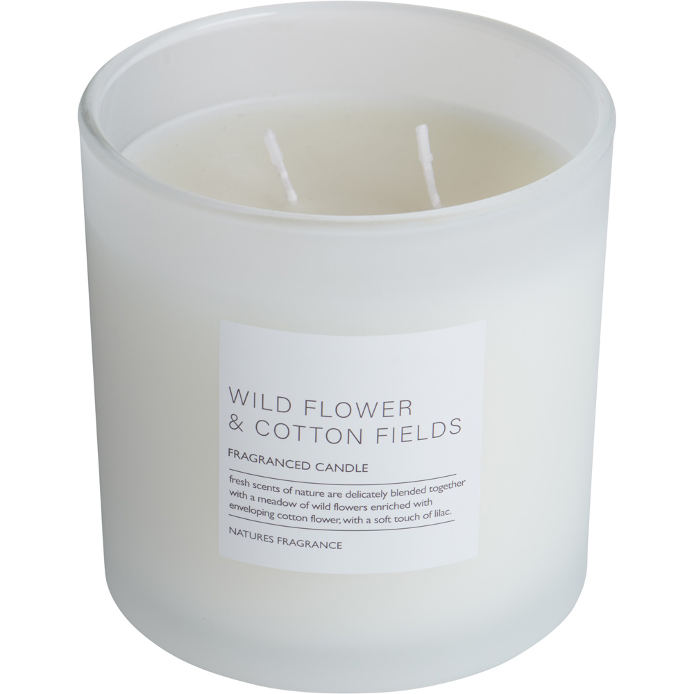 Nature's Fragrance Wildflower and Cotton Field Jar Candle Large Image 2
