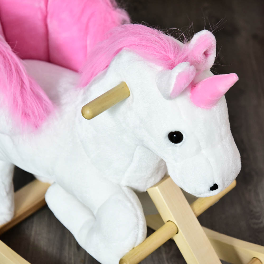 Tommy Toys Rocking Unicorn Baby Ride On Pink and White Image 6