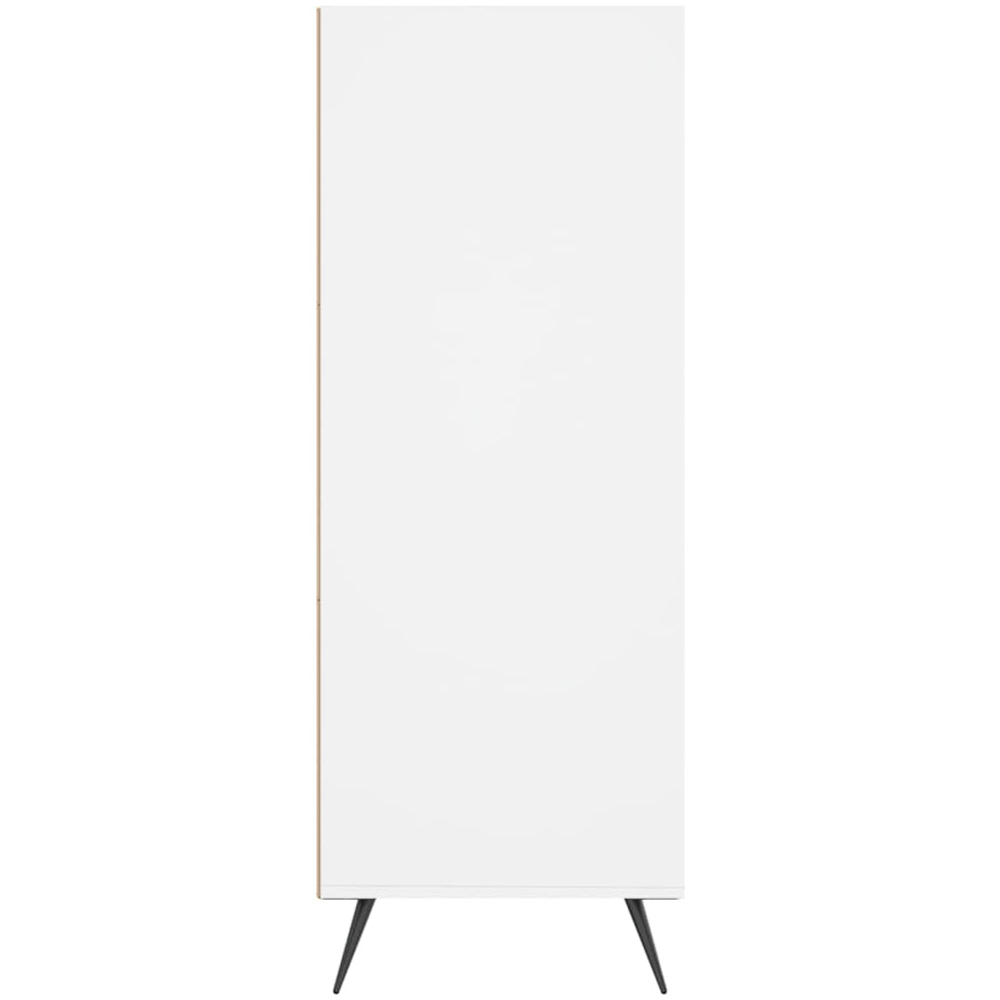 vidaXL 3 Shelf White Small Bookcase Image 5