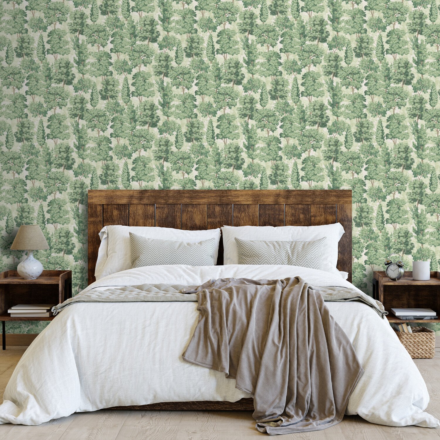 Organic Forest Green Wallpaper Green Image 3