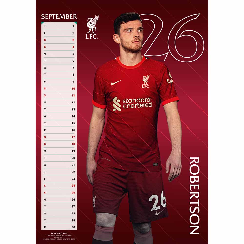 Liverpool FC 2022 A3 Calendar Image 3